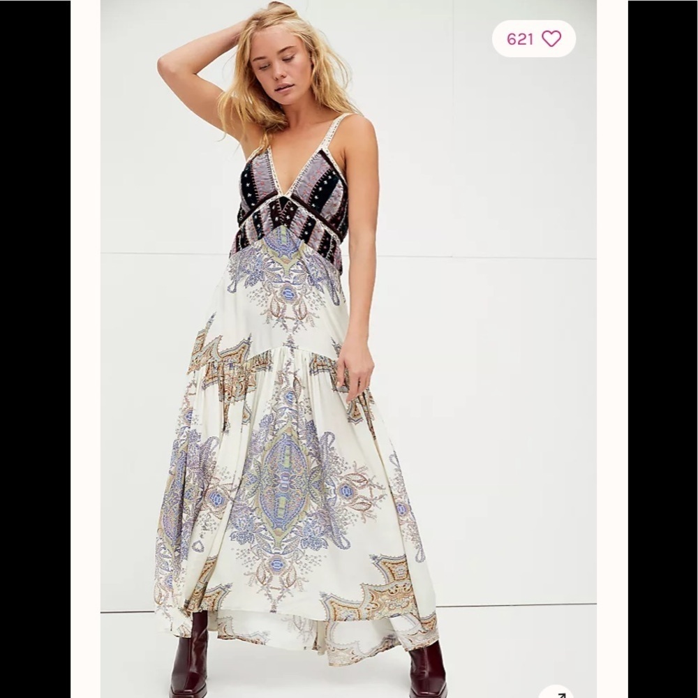 NWT Free People Sundance Maxi Dress size 0